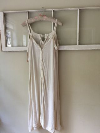 Nwt Magnolia Pearl Antique White Cotton Jersey Aspen Tank Slip