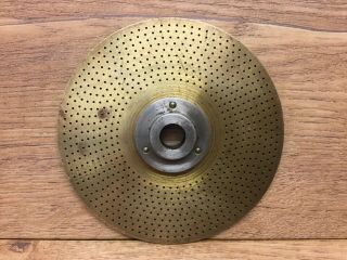 Vintage Watchmakers Lathe Brass Division Plate 50 To 90 Maybe Leinen