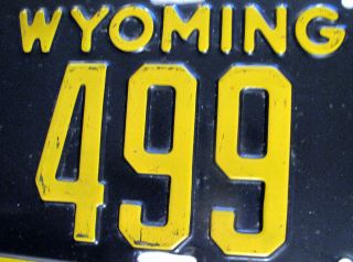 RARE Vintage 1938 Wyoming License Plate 7 Days Only 5