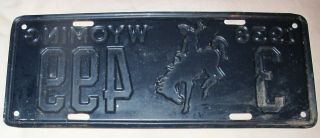RARE Vintage 1938 Wyoming License Plate 7 Days Only 6
