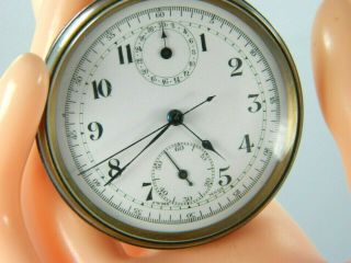 Antique Chronograph Hand - Winding Acier Gc Case Swiss Pocket Watch