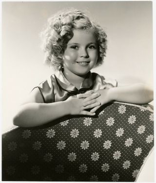 Curly - Topped Child Star Shirley Temple Vintage 1936 George Hurrell Photograph
