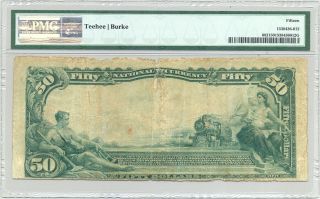 Rare $50 Series 1902 National Banknote from San Antonio,  Texas PMG Fine 15 2
