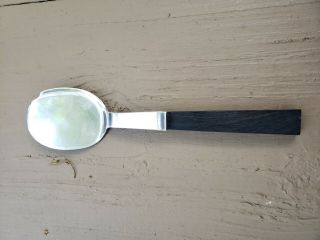 Allan Adler Town & Country Sterling Silver Hand Hammered Server Ebony Handle