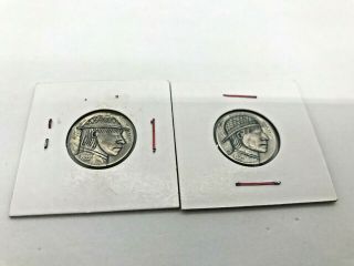 Rare Vintage Hobo Nickels - 1934 & 1935 - Men In Profile With Hats