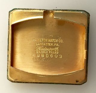 Vintage 1940’s era Hamilton 980 10k Gold Filled Mens WristWatch Watch 17 Jewel 8
