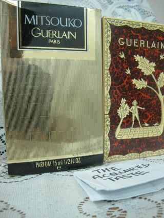 Rare Guerlain Mitsouko 15ml 0.  5 Oz Pure Parfum Extrait Vintage Women Perfume