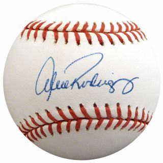 Alex Rodriguez Autographed Mlb Baseball Yankees,  Mariners Vintage Beckett H10305