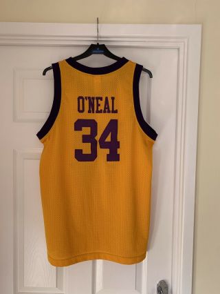 Vintage Nike Shaquille O ' Neal LA Lakers Swingman Jersey very Rare 3
