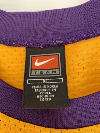 Vintage Nike Shaquille O ' Neal LA Lakers Swingman Jersey very Rare 4