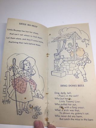 ANTIQUE CHILDREN ' S BOOK KELLOGG ' S Singing Lady song Book 1931 113 20 pgs 5