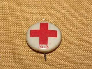 Vintage 1918 Red Cross Pin