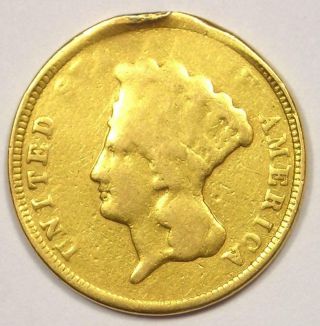 1854 Indian Three Dollar Gold Coin ($3) - Rare Coin