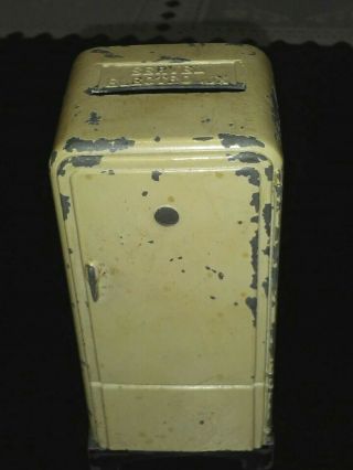 Vintage Servel Electrolux Refrigerator Cast Iron Advertising Coin Bank 