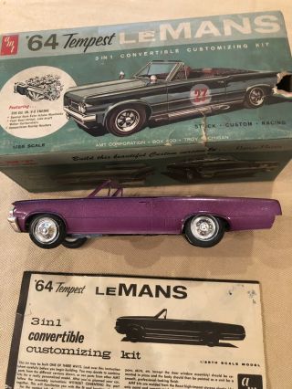 1963 Pontiac Tempest Lemans Convertible Amt Annual 3 N 1 Kit