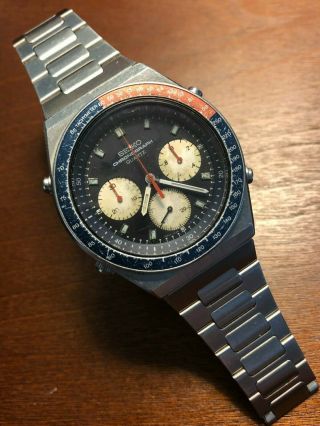 Seiko 7a28 7100 A6 Jdm Speedmaster Chronograph Vintage Early 1st Year