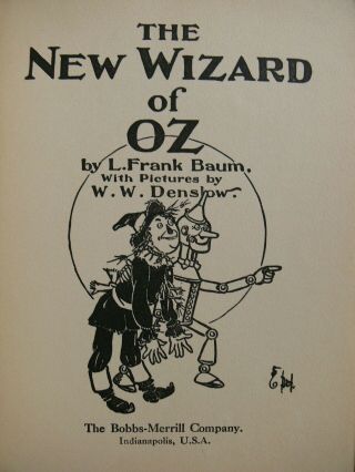 2 Vintage L.  Frank Baum Books THE WIZARD OF OZ,  THE LAND OF OZ 3