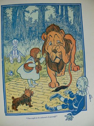 2 Vintage L.  Frank Baum Books THE WIZARD OF OZ,  THE LAND OF OZ 6