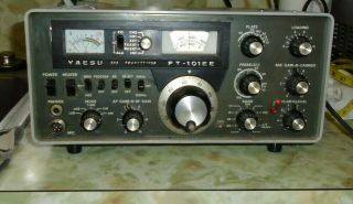 VINTAGE,  YAESU MUSEN,  FT 101EE,  SSB HAM RADIO TRANSCEIVER,  ESTATE,  POWERS UP,  JAPAN,  NR 2