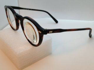 1960s Vintage Eyeglasses May Optical Usa Tortoise Brown 44 - 22 - 135