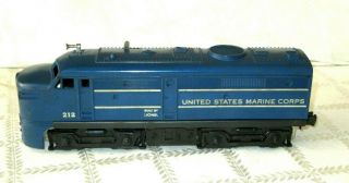 Lionel 212 - Post War United States Marine Corp Powered Locomotive - Vintage - Rare