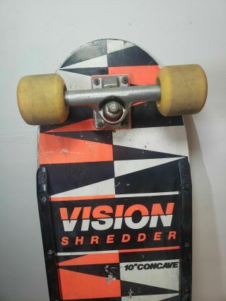 Vintage 1985 Vision Shredder Skateboard Complete Independent Trucks Deck