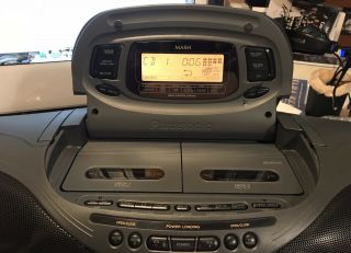 Vintage PANASONIC RX - DT75 Boom Box CD/DUAL CASSETTE DECK 7