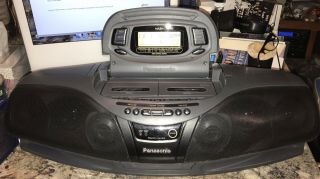 Vintage PANASONIC RX - DT75 Boom Box CD/DUAL CASSETTE DECK 8