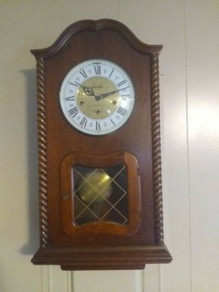 Vintage Herschede Wall Clock Westminster Chime