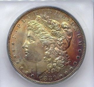 1880 - O Morgan Silver Dollar Icg Ms64,  Rare This Valued At 3,  750 Color