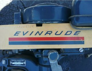 Vintage 1969 Evinrude 1.  5 Hp Outboard Motor Model 1902c