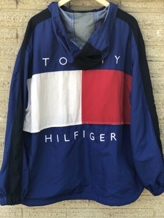 Vintage 90’s Tommy Hilfiger Jacket Windbreaker Zip Up Large Kith Supreme