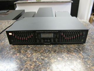Vintage Bsr Eq - 3000 Stereo Frequency Graphic Equalizer Vfd Spectrum Analyzer