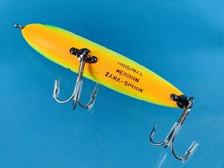 Heddon Zara Spook GRA Green Crawdad Vintage Fishing Lure 3