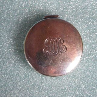 Signed Arthur Stone Sterling Silver - Small Hinged Pill Box - Monogrammed