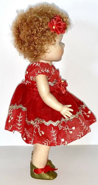 Vintage Vogue 1952 - Strung ‘Candee’ GINNY Doll With Reddish Caracul Wig - VHTF 6