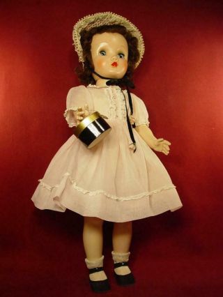 Vtg 1950s Madame Alexander 24 " Winnie Walker Doll W/ Box & Dress