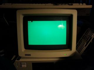 Vintage Dec Digital Color Computer Monitor Hitachi Vr241 - A For Rainbow