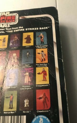Vintage Star Wars Kenner 1980 Empire Strikes Back ESB BOBA FETT AFFORDABLE NR 10