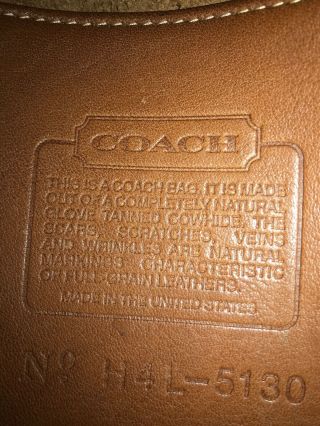 Vintage COACH Willis Brown Leather CrossBody Messenger Satchel Purse Bag 4