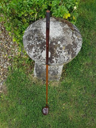 Vintage Antique Hickory Golf Club (driver) " Percy Boomer Saint Cloud "