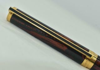 Vintage ST DUPONT Classique Rollerball Pen Laque De Chine Gold Trim 2 4