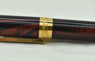 Vintage ST DUPONT Classique Rollerball Pen Laque De Chine Gold Trim 2 6