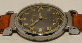 V.  Rare military 35 mm Vintage Doxa Antimagnetic with two tone dial 6