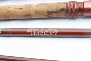 Vintage Fenwick Feralite SF74 - 4 Voyageur 4 Piece Combination Fly/Spinning Rod 4