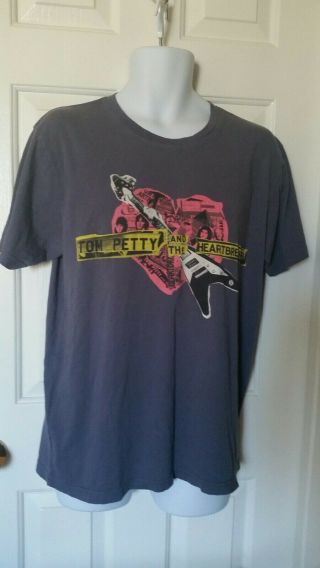 Tom Petty And The Heartbreakers T - Shirt Large Gray Alternative Vintage Soft