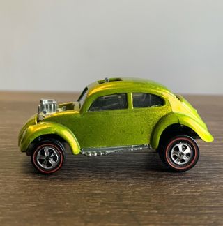 Vintage Hot Wheels Redline Custom Volkswagen Vw Bug 1967 Antifreeze Usa