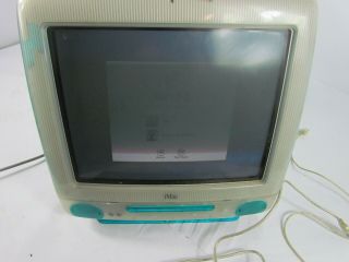 Vintage Apple iMac G3 M5521 1999 Blueberry Blue Mac OS X Complete System 2