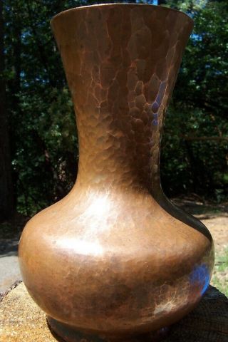 Hand Hammered Copper Vessel - Vase - Pot - Vintage