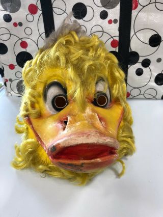 Vintage Old Duck Unusual Mask